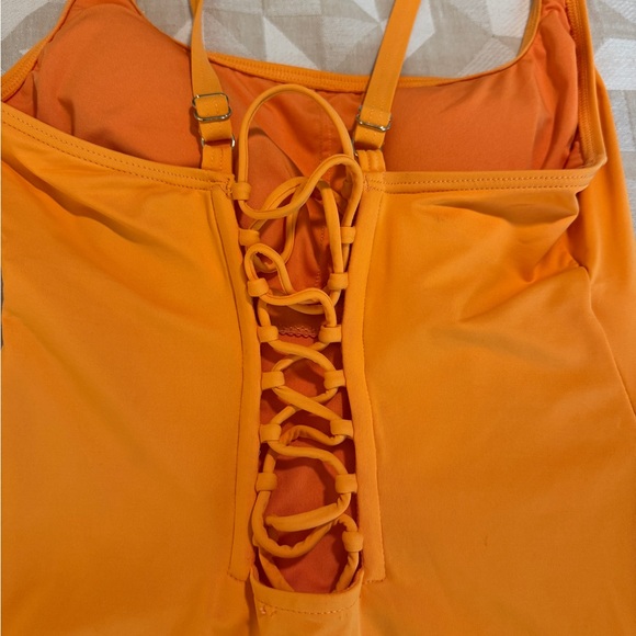 Michael Kors Orange One Piece Swimsuit - Picture 3 of 6